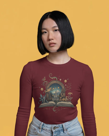 Magical Book- Women Full Sleeve T-shirt