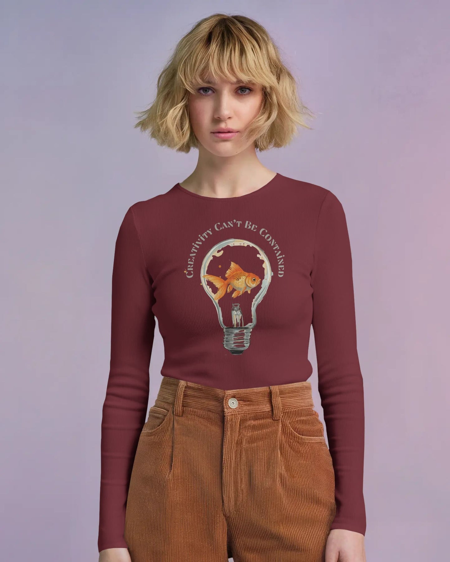 Creativity Can't be Contained- Women Full Sleeve T-shirt
