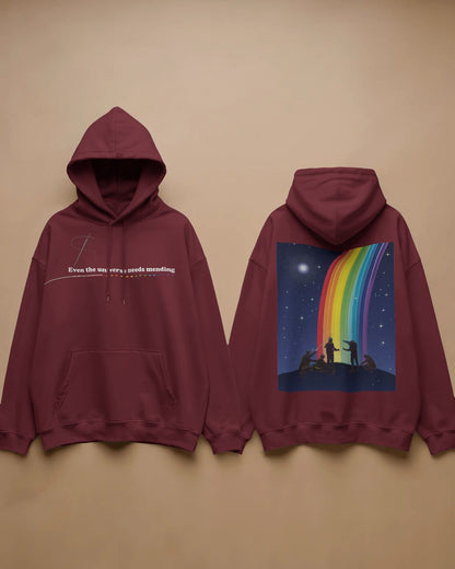 Rainbow Sketch- Men hoodie