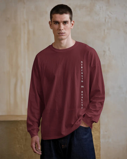 Strength in Duality- Men Full Sleeve T-shirt