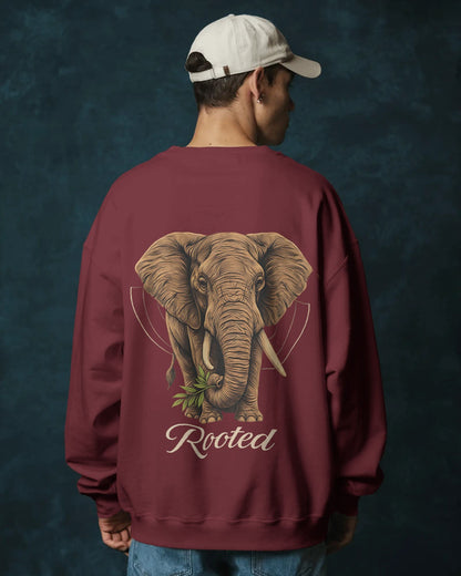 Rooted Elephant-Men Sweatshirt