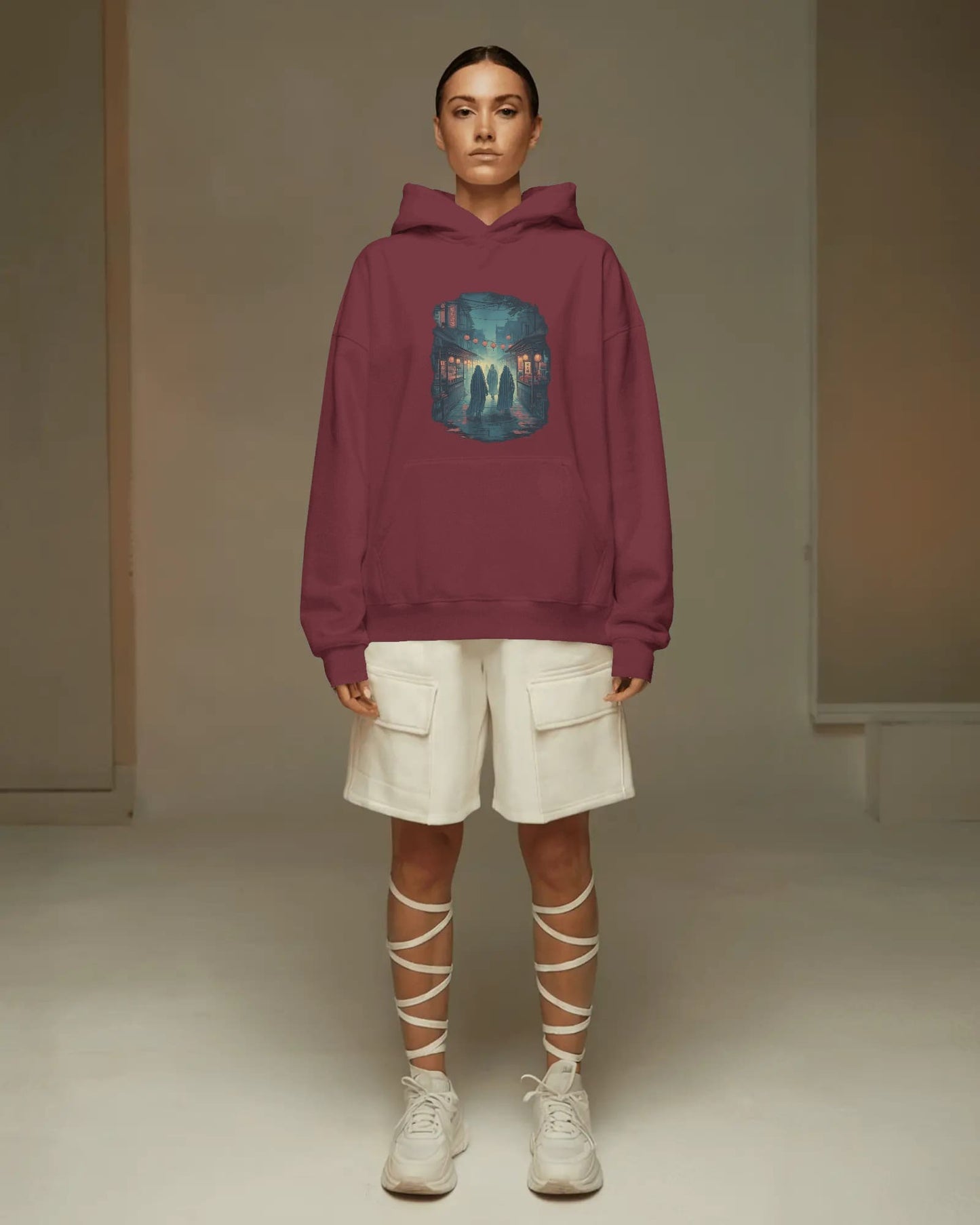 Neon Silence-Women Hoodie