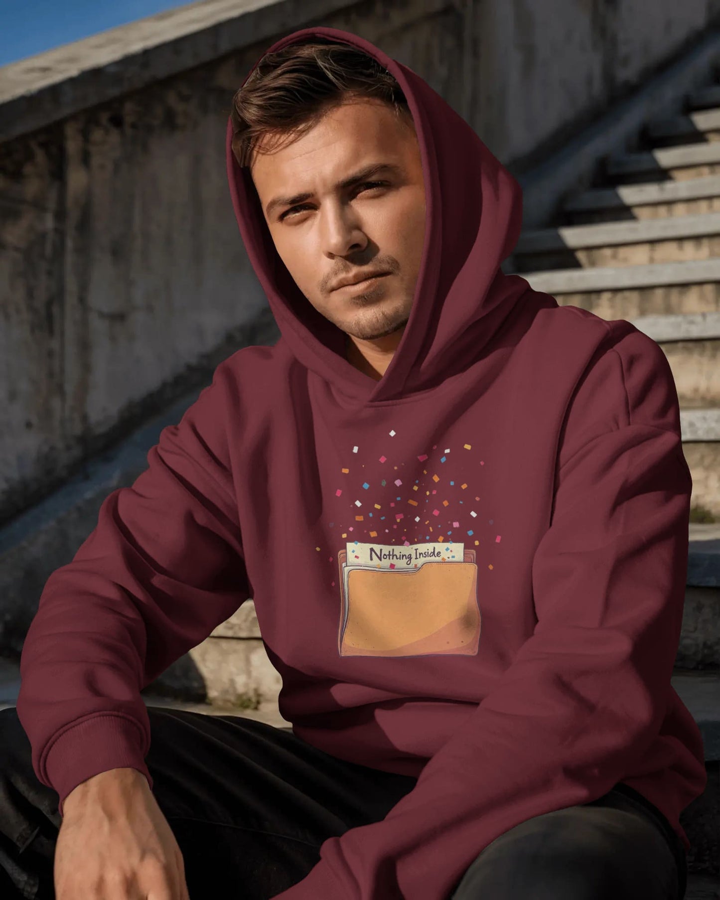 Nothing Inside File -Men Hoodie