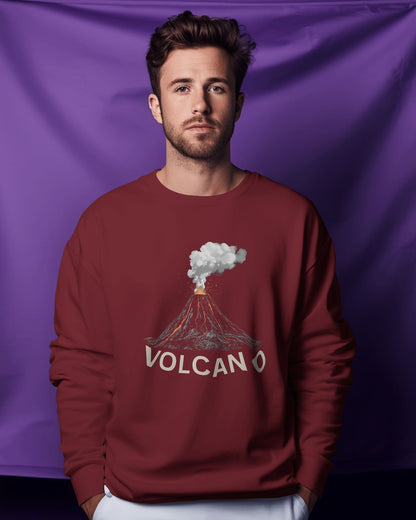 Volcano Eruption- Men Sweatshirt