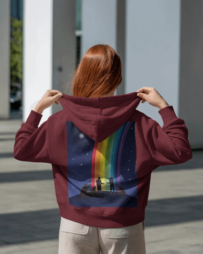 Rainbow Sketch- Women hoodie