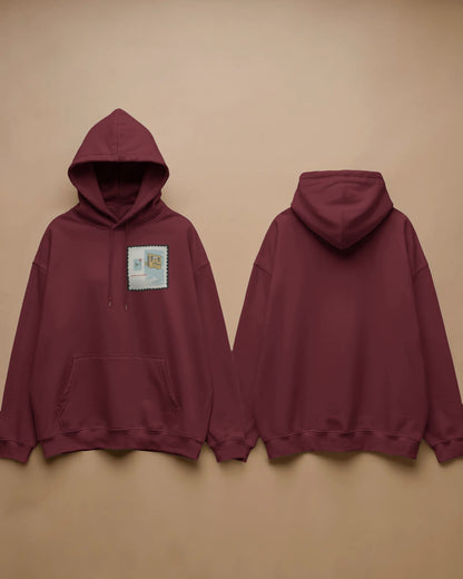 Postcard Stamp-Men Hoodie