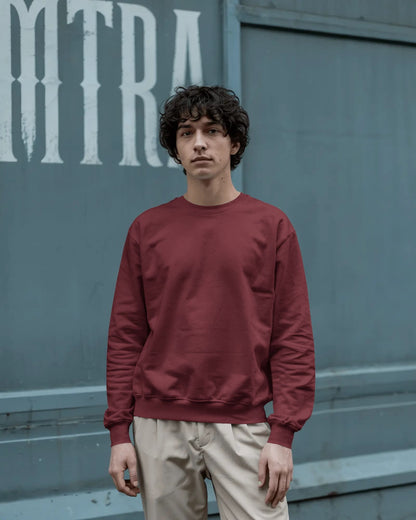 Plain Sweatshirts- Men