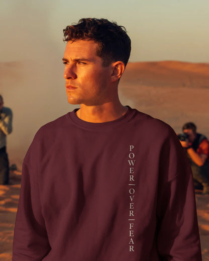 Power Over Fear-Men Sweatshirt