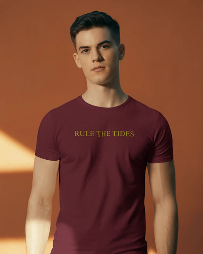 Rule The Tide - Men Half Sleeve Round Neck T-shirt
