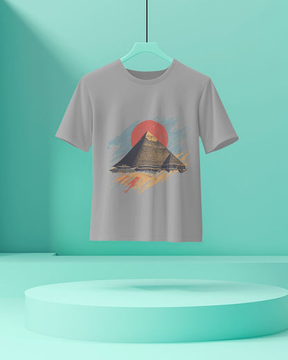 Pyramid- Women Half Sleeve Round Neck T-shirt