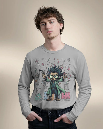 Scientists Experiment- Men Full Sleeve T-shirt