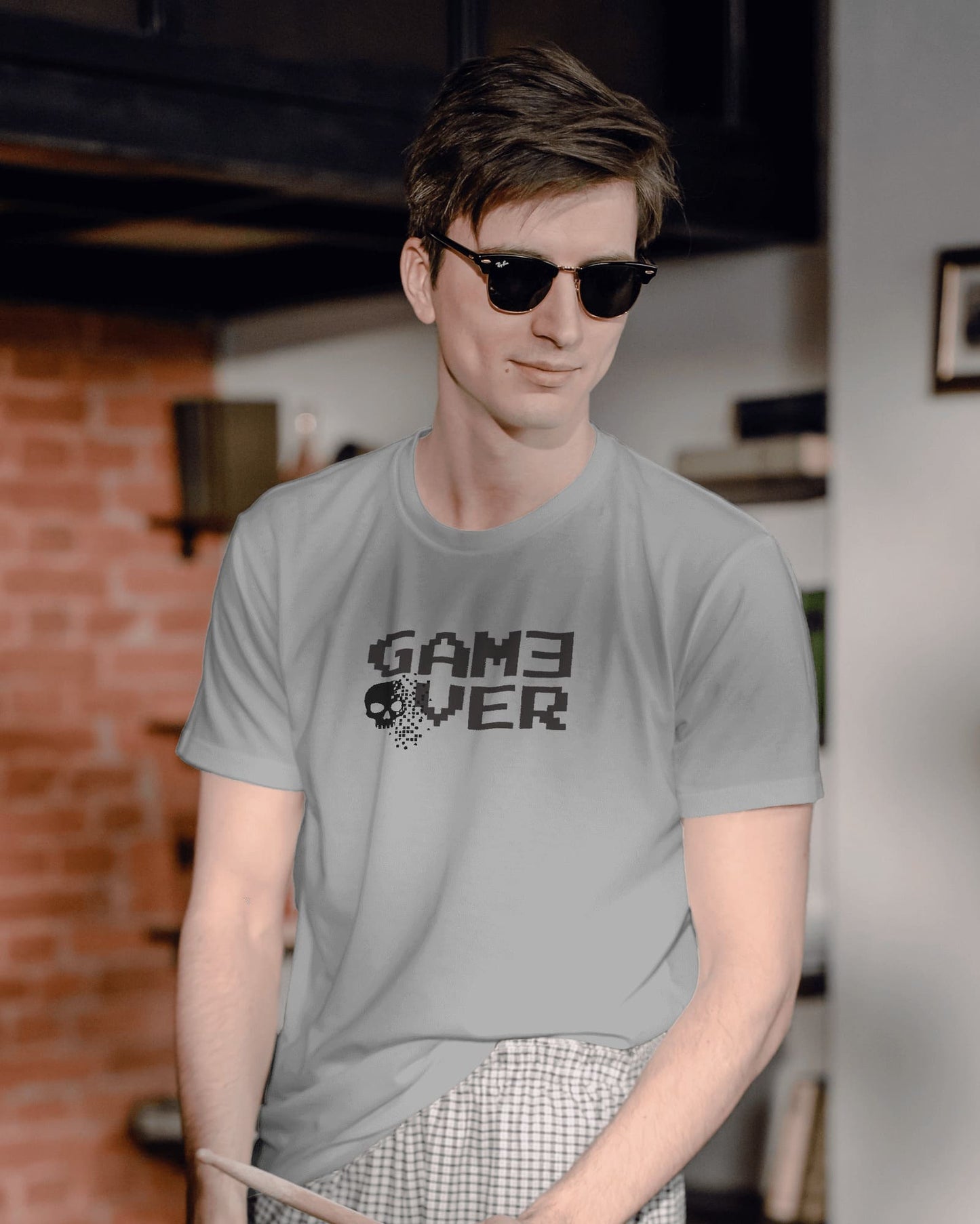 Game Over- Men Half Sleeve Round Neck T-Shirt