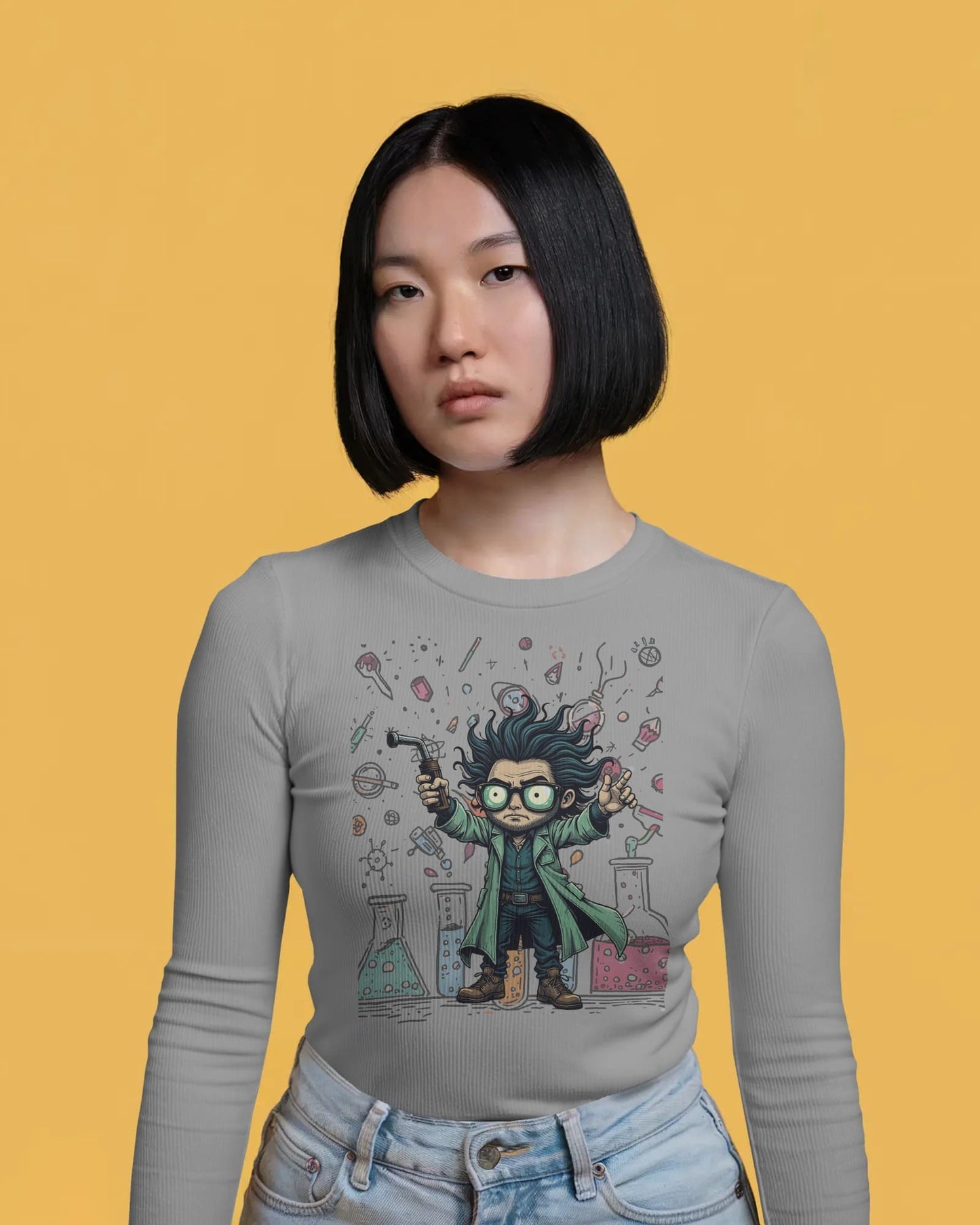 Scientists Experiment- Women Full Sleeve T-shirt