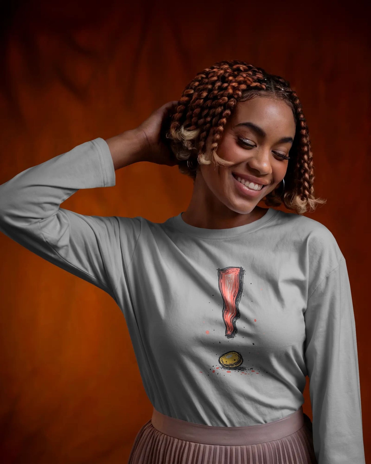 Exclamatory mark- Women Full Sleeve T-shirt