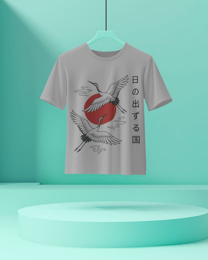 Land of Rising Sun-Women Half sleeve Round Neck T-Shirt