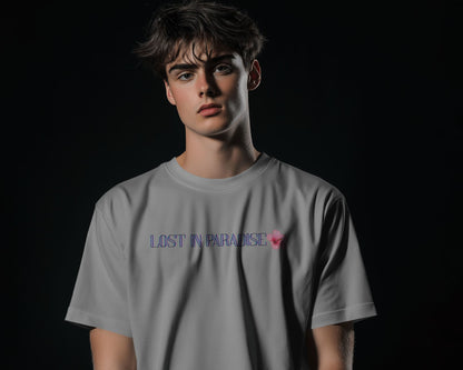 Lost in Paradise- Men Half Sleeve Round Neck T-shirt