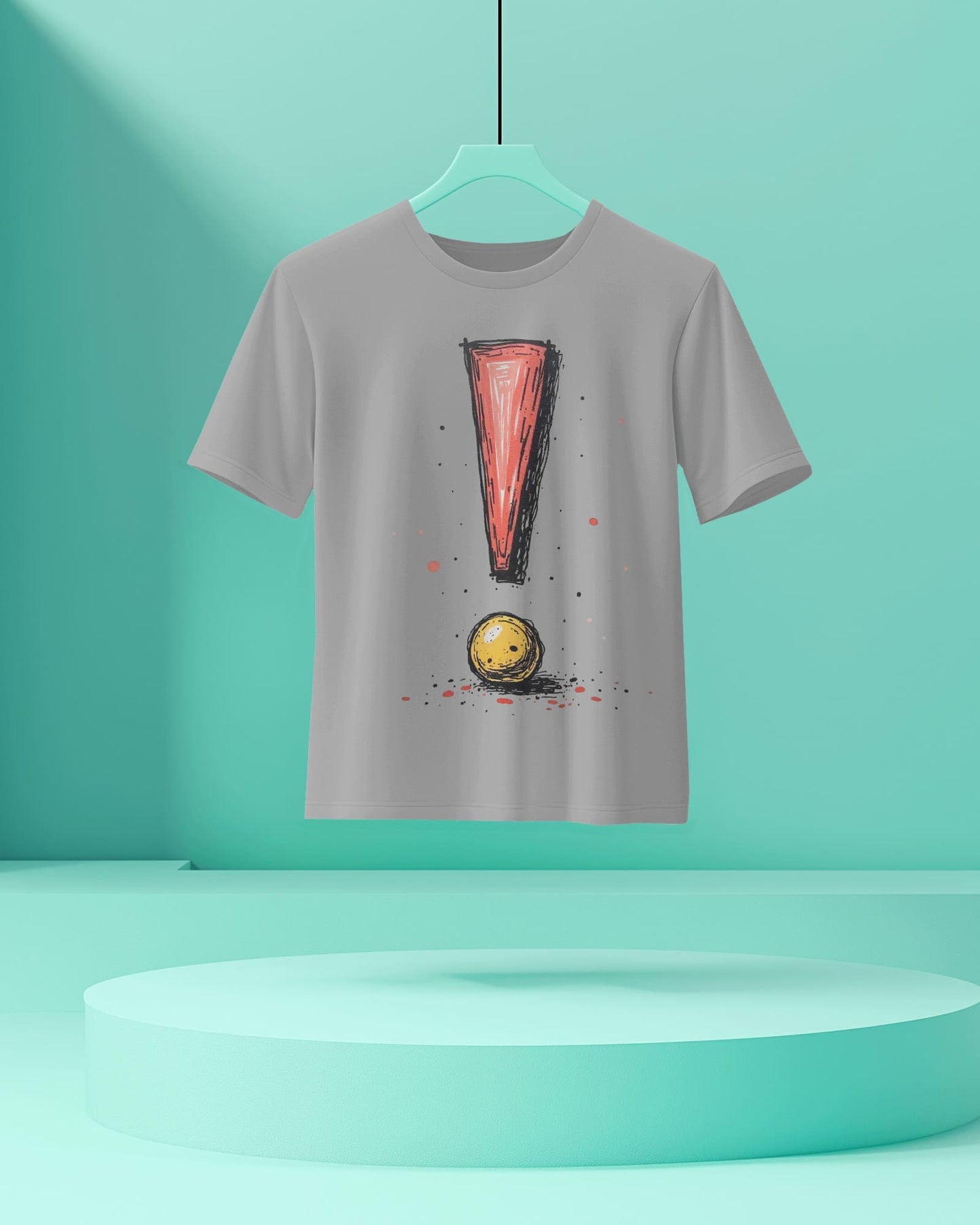Exclamatory Mark- Women Half Sleeve Round Neck T- shirt