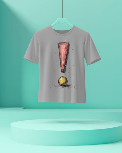 Exclamatory Mark- Women Half Sleeve Round Neck T- shirt