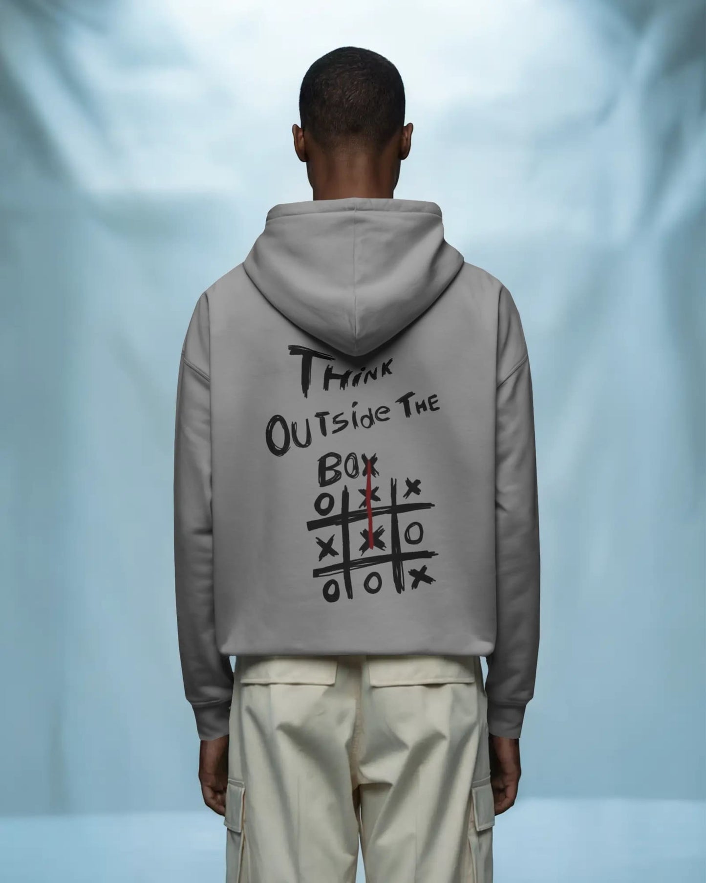 Think Outside Box- Men Hoodie