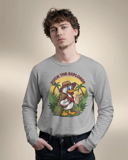 Duck the Explorer- Men Full Sleeve T-shirt