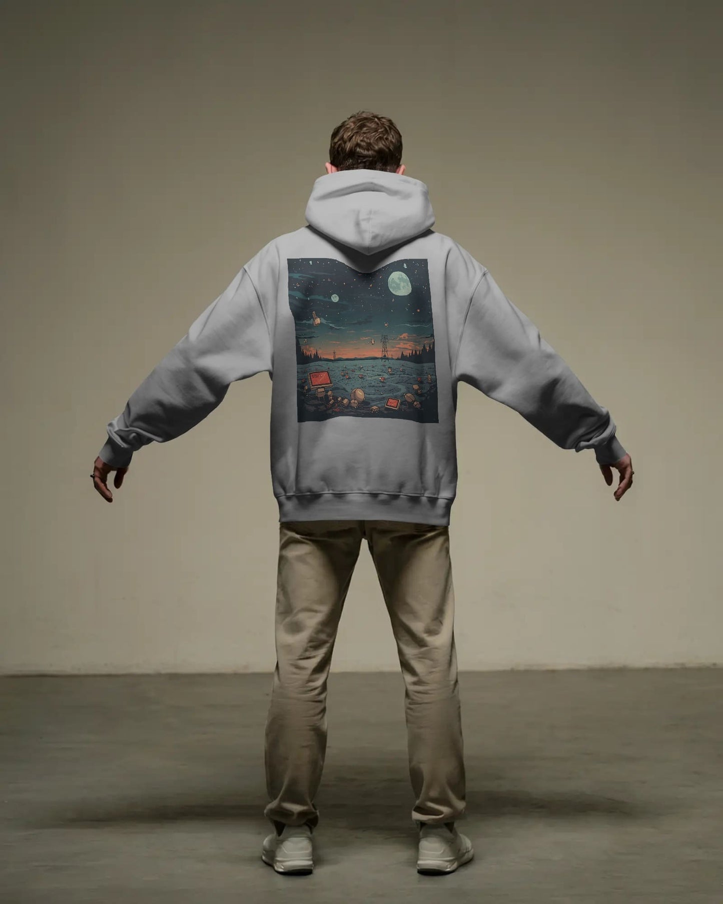 Satellite Space- Men Hoodie