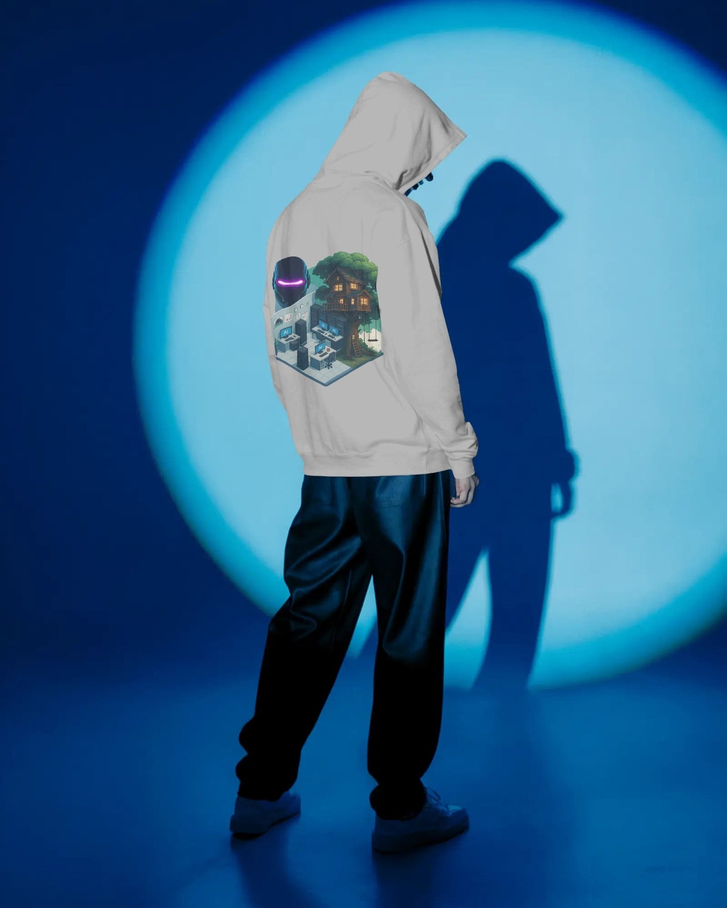 Where Artificial Meets Organic- Men Hoodie