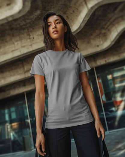Plain - Women Half Sleeve Round Neck T-Shirt