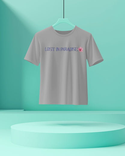 Lost in Paradise- Men Half Sleeve Round Neck T-shirt