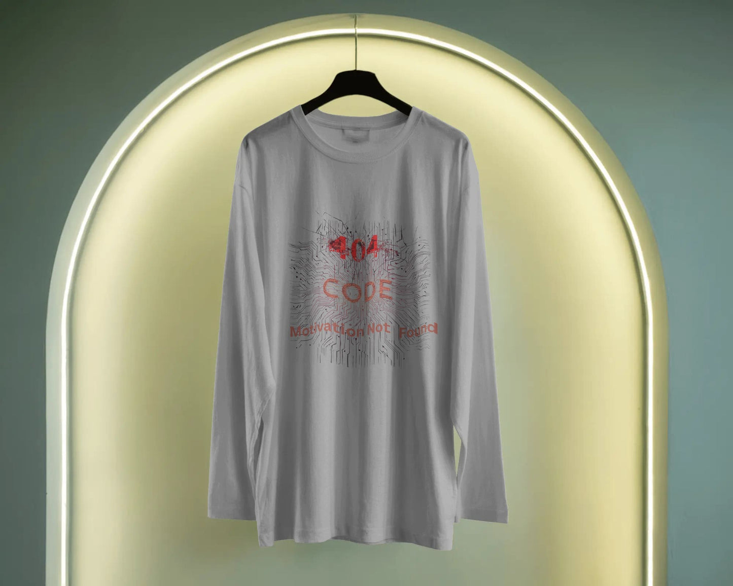 Error 404 Code- Men Full Sleeve T-shirt