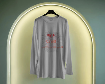 Error 404 Code- Men Full Sleeve T-shirt