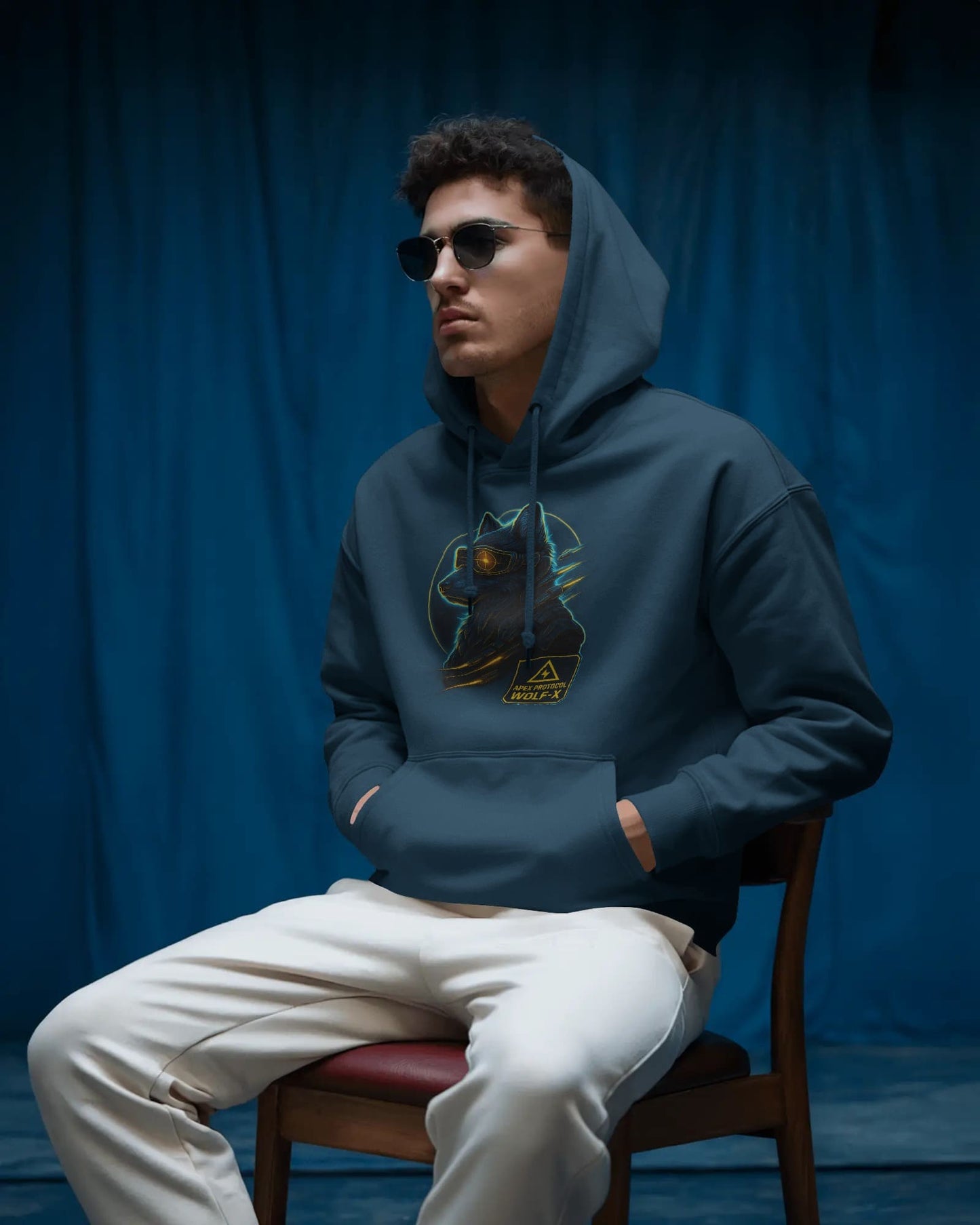 Wolf Tech- Men Hoodie