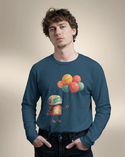Robot- Men Full Sleeve T-shirt