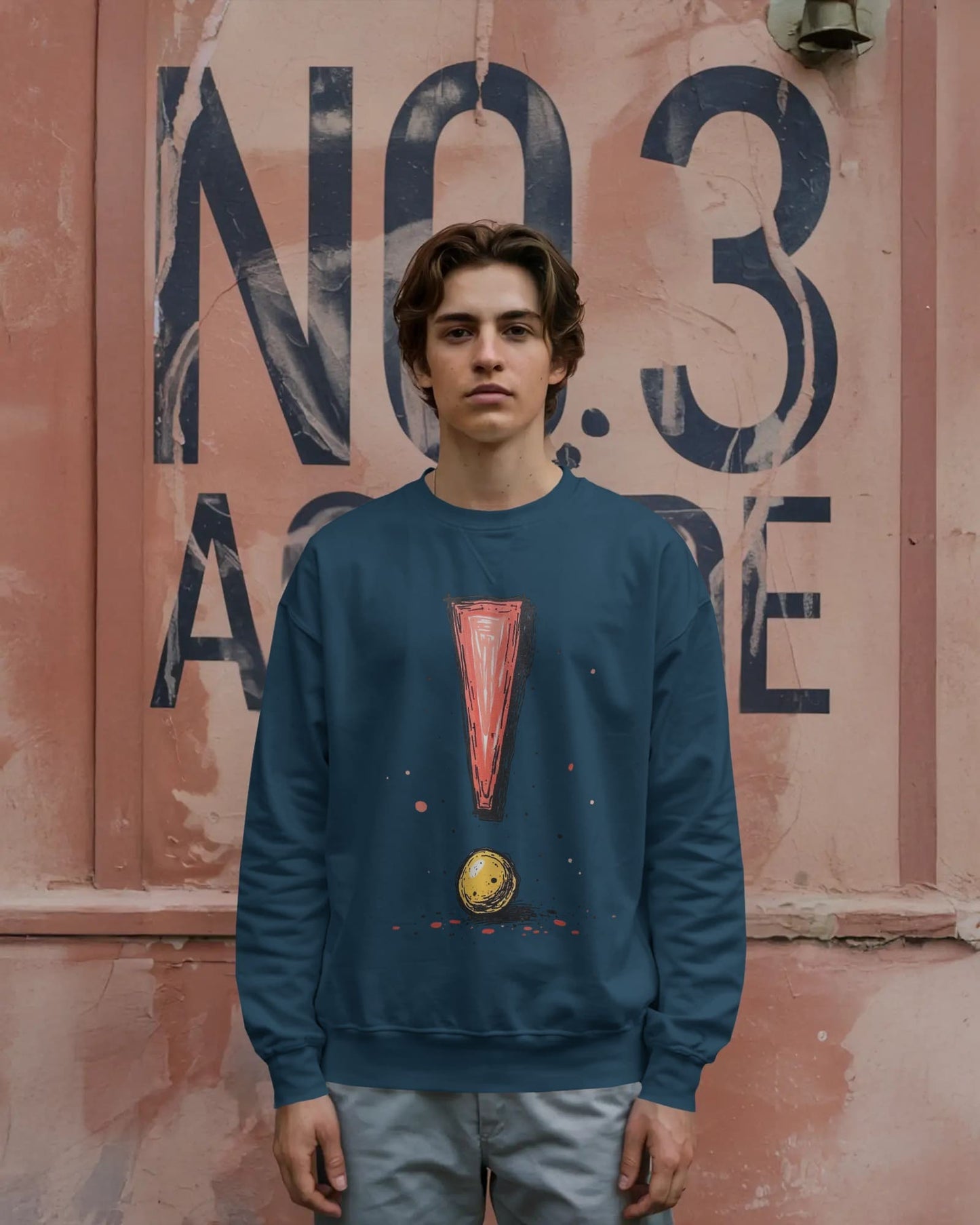 Exclamatory Mark- Men Sweatshirt