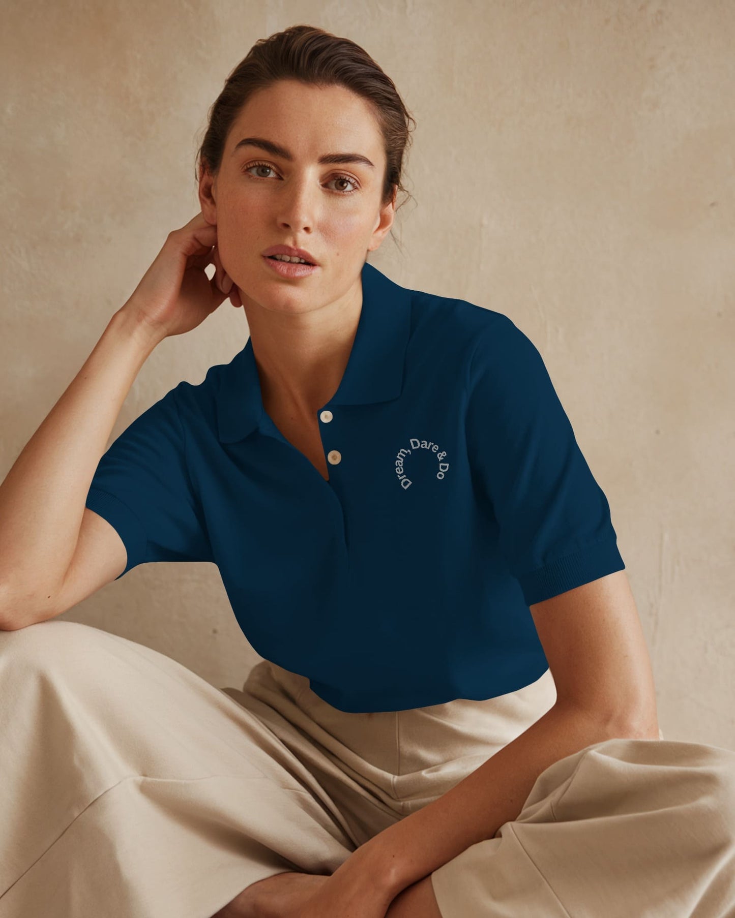 Dream Dare & Do- Women Polo T-shirt