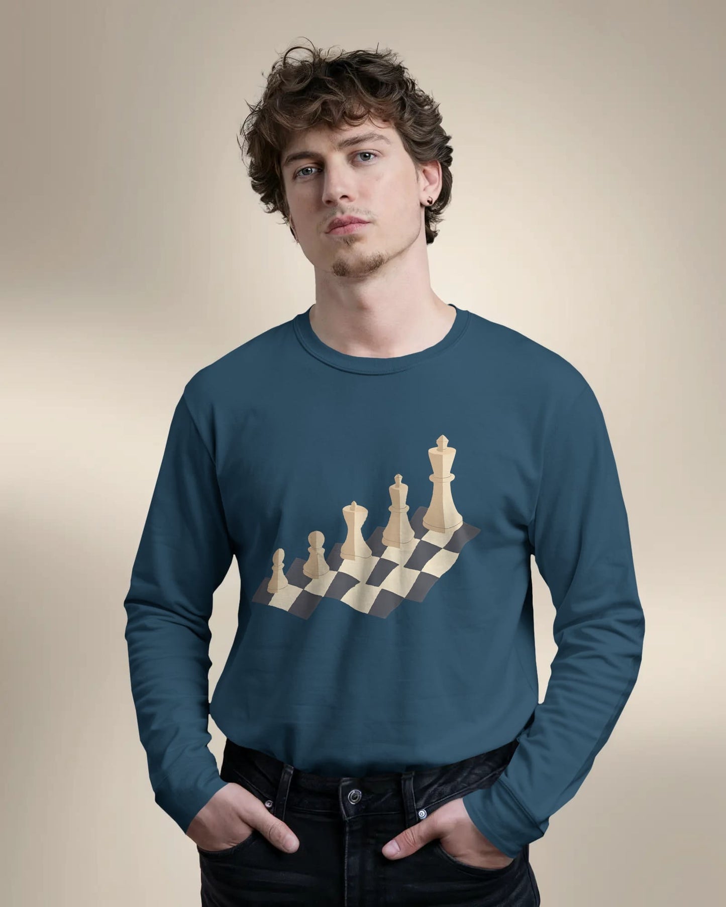 Chess- Men Full Sleeve T-shirt