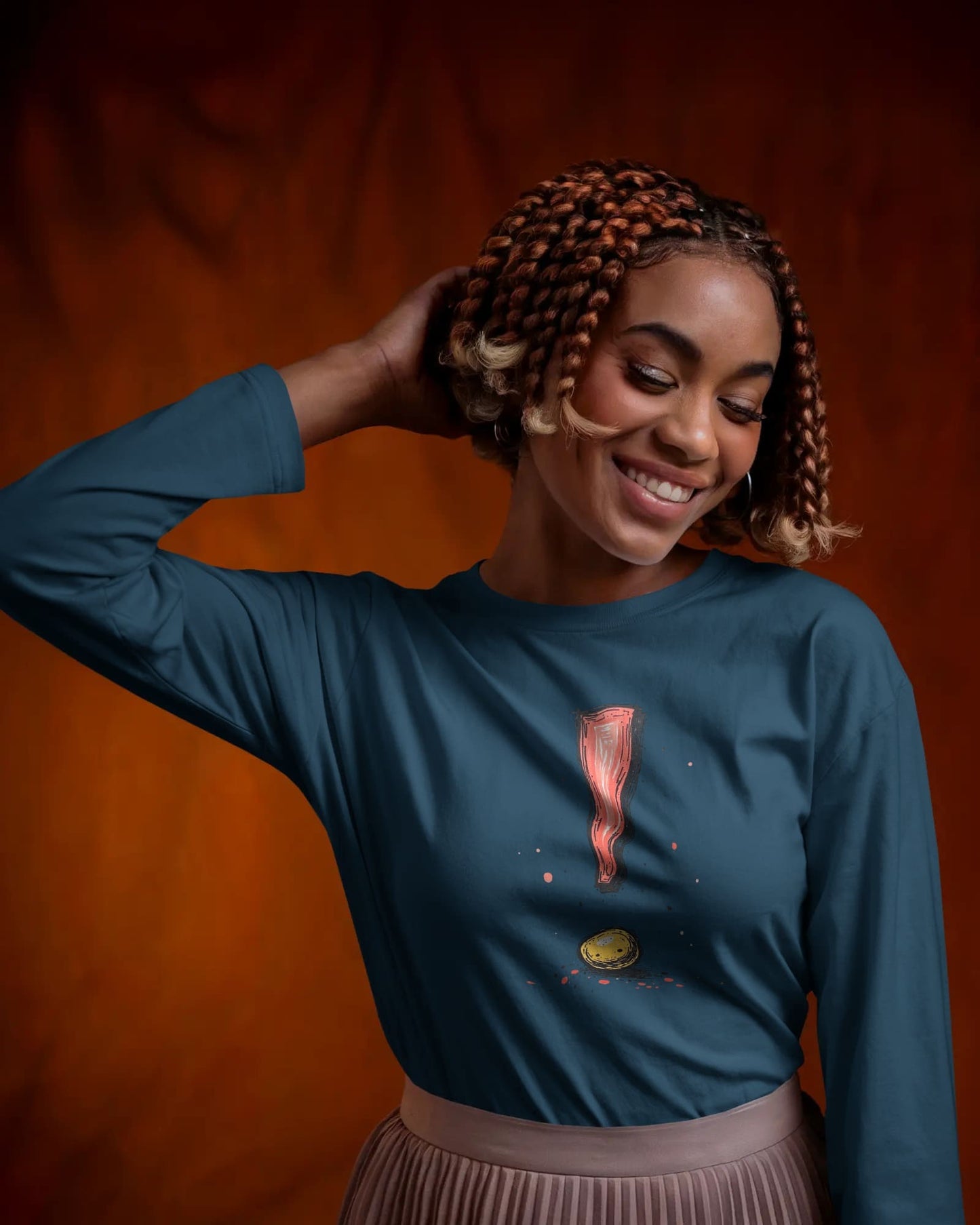 Exclamatory mark- Women Full Sleeve T-shirt