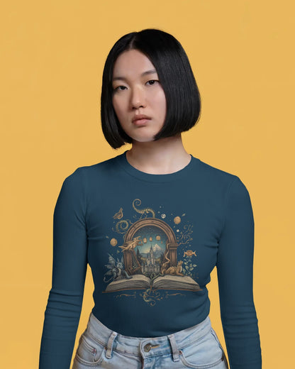 Magical Book- Women Full Sleeve T-shirt