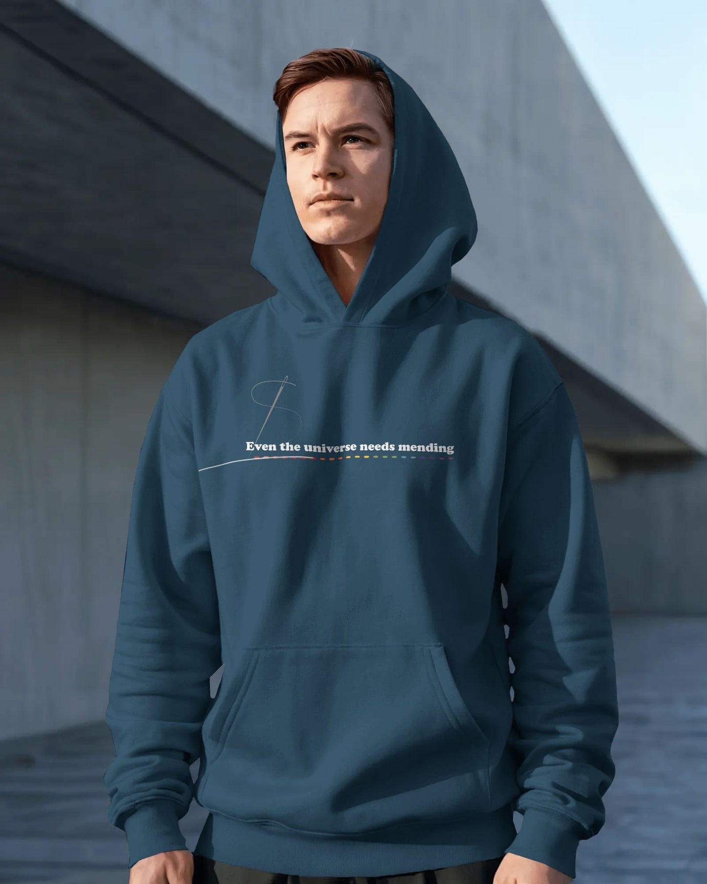 Rainbow Sketch- Men hoodie