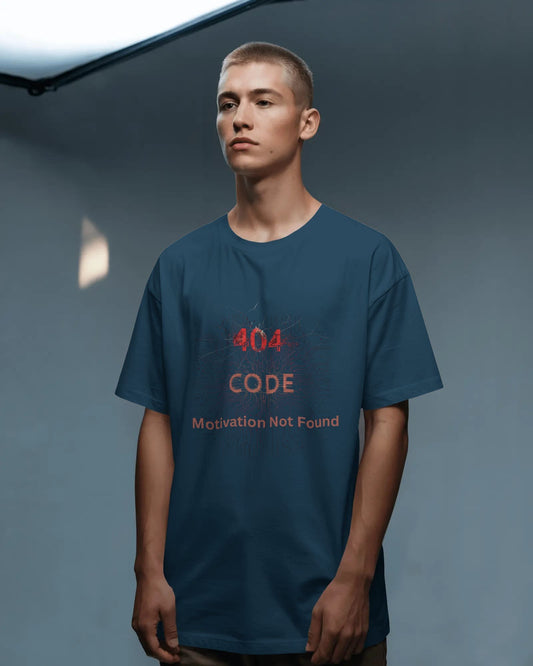 Error 404 Code- Men Oversize T-shirt