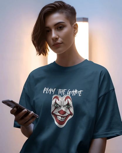 Clown- Play the Heart- Women Oversize T-shirt