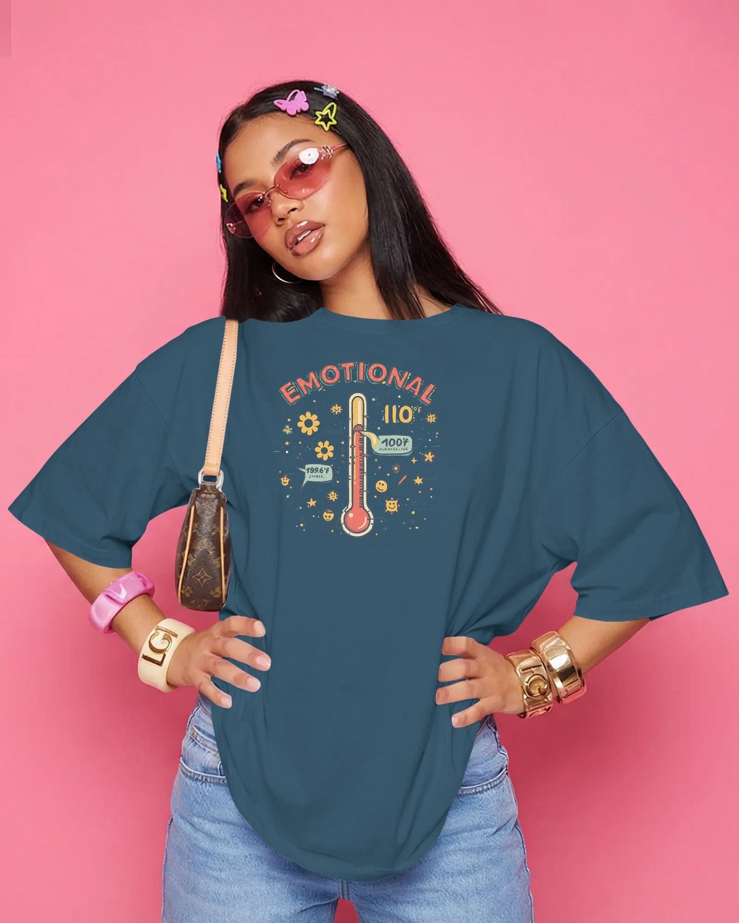 Emotional Thermometer- Women Oversize T-Shirt