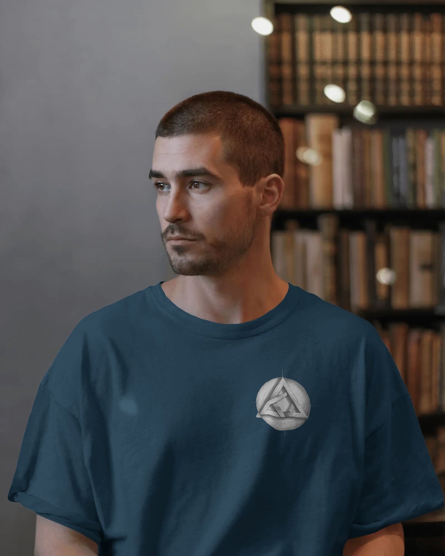Circle Triangle Logo- Men Oversize T-shirt