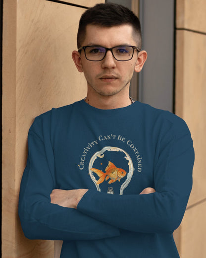 Creativity Can't be Contained- Men Full Sleeve T-shirt