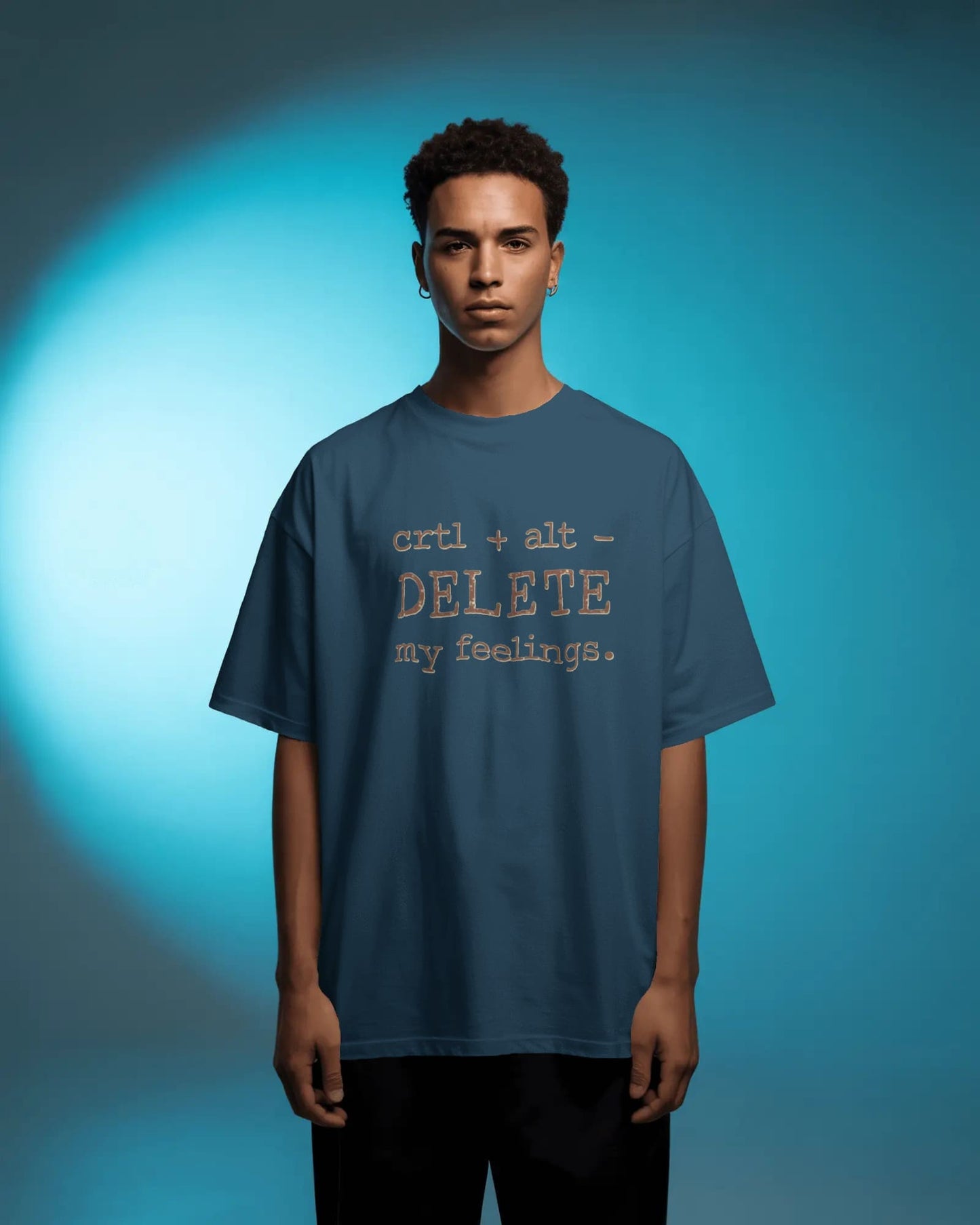 Ctrl+Alt+Delete- Men Oversize T-Shirt