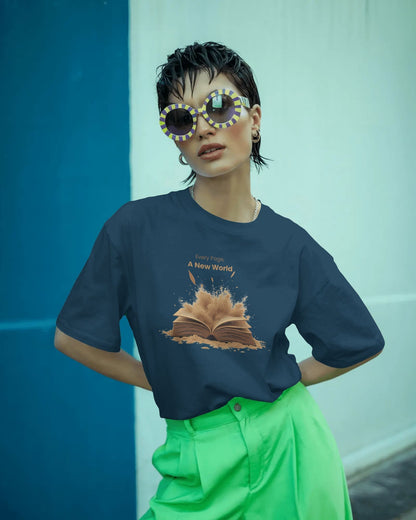 Sand Book- Women Oversize T-shirt