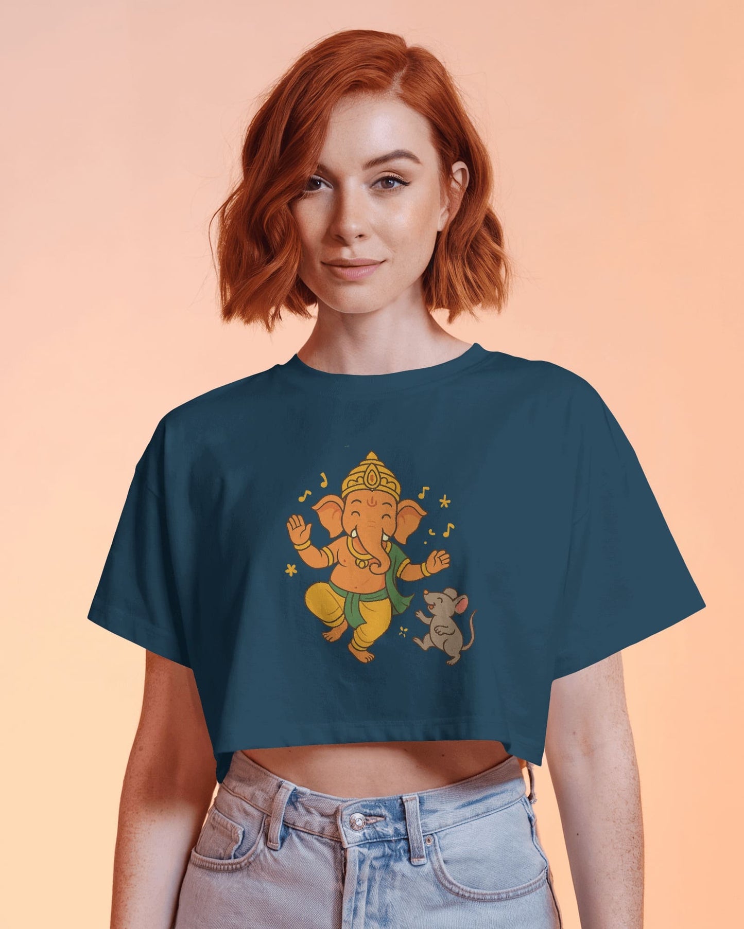 Dancing Ganesh ji with rat
