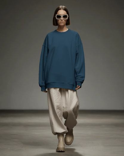 Plain Sweatshirts- Women