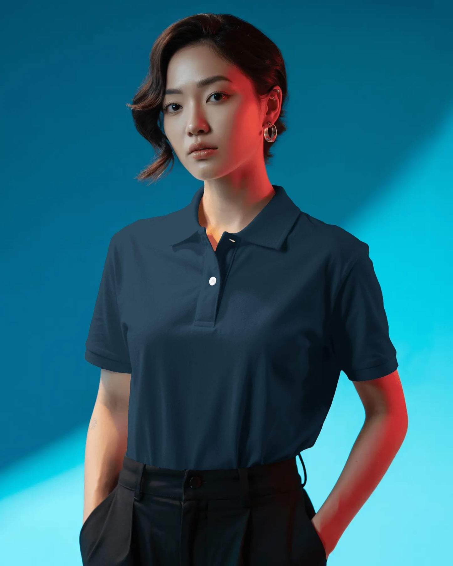 Plain-Women Polo T-Shirts