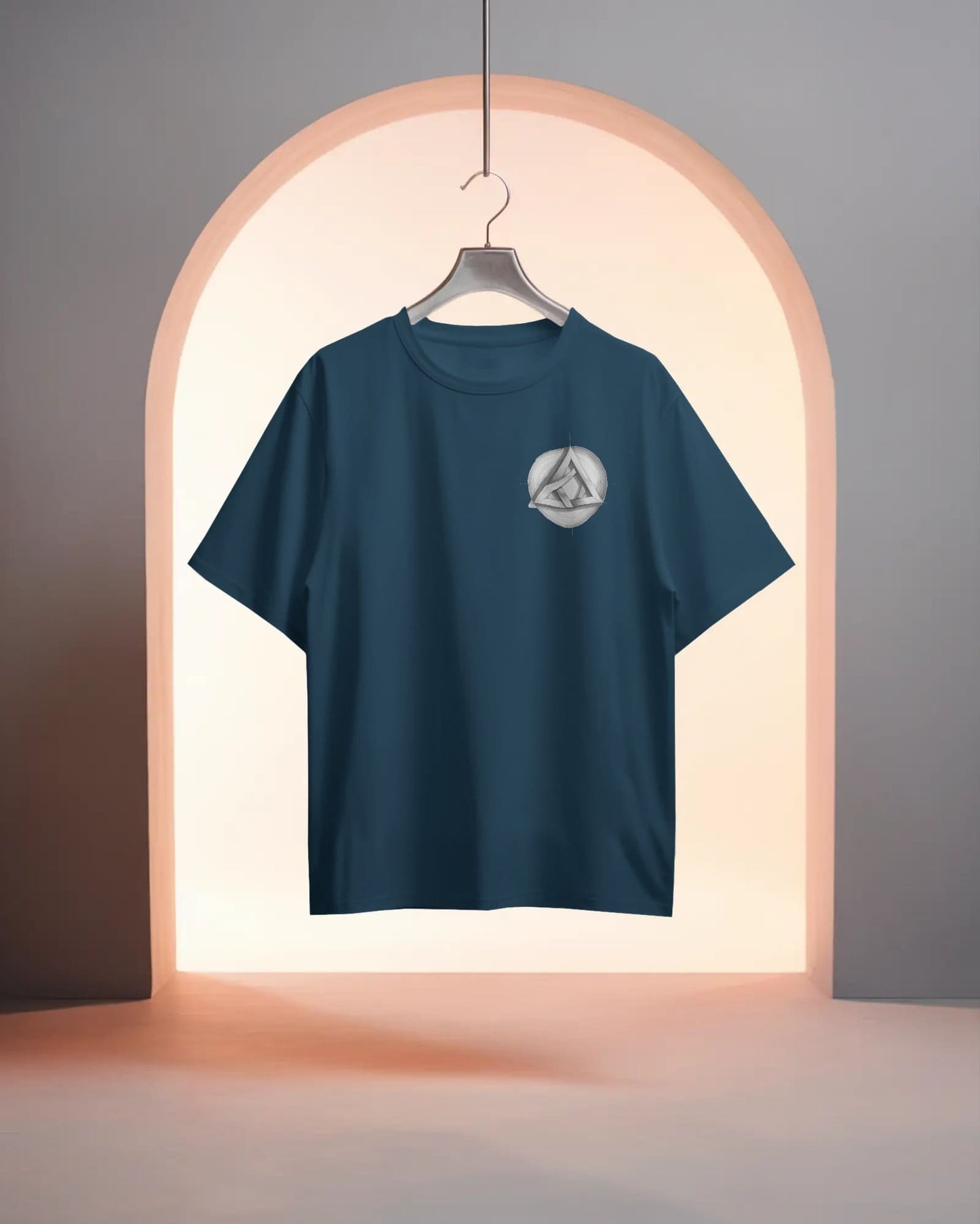 Circle Triangle Logo- Women Oversize T-shirt