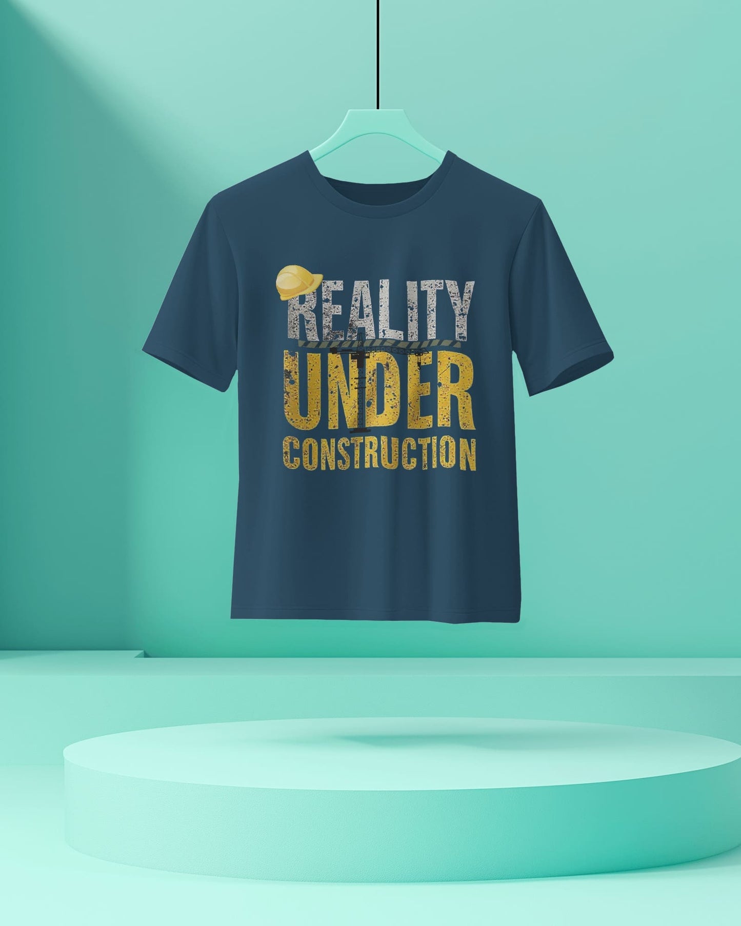 Reality under Construction- Men Half Sleeve Round Neck T-Shirt